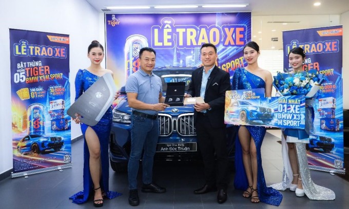 Người tiêu dùng liên tục trúng xe BMW X3 M Sport từ Tiger Beer