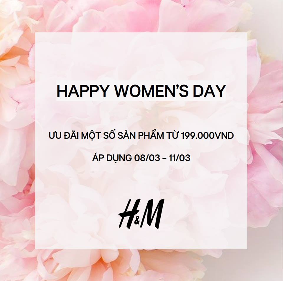 Thời trang H&M khuyến mãi hấp dẫn – giá chỉ từ 199k