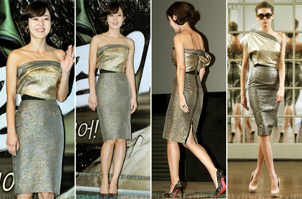 Váy Vàng của Victoria Beckham thắng đậm 
