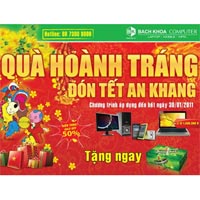 Khuyến mãi điện thoại, laptop: Quà hoành tráng, đón tết an khang cùng Bách Khoa Computer.
