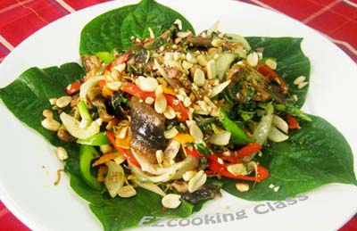  Lươn xào sả ớt 
