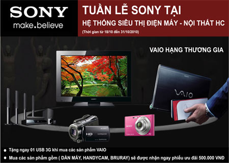  Tuần lễ khuyến mại Sony tại HC 