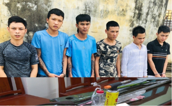 Bắt 6 đối tượng bảo kê máy gặt lúa ở Thanh Hóa