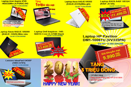Phúc Anh khuyến mại mừng năm mới
