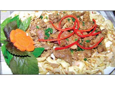Thịt nướng vả chua ngọt 