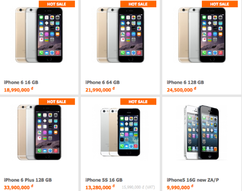 Giá iPhone 6 xách tay đã ổn định