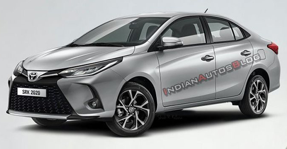 Toyota Vios 2021 facelift lộ hình ảnh phác thảo, diện mạo thể thao và cá tính hơn