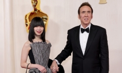Nicolas Cage cùng vợ Nhật đến Oscar