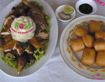 Gà xối mỡ