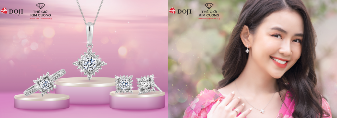 DOJI, Thế giới kim cương ưu đãi trang sức dịp valentine