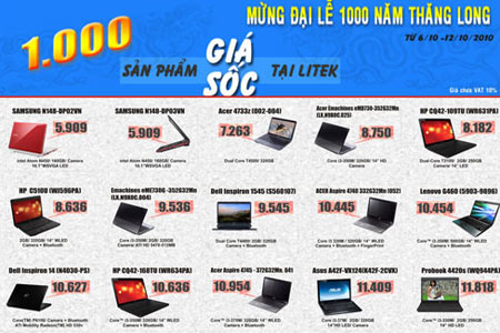  1.000 sản phẩm giá 'sốc' tại Litek 