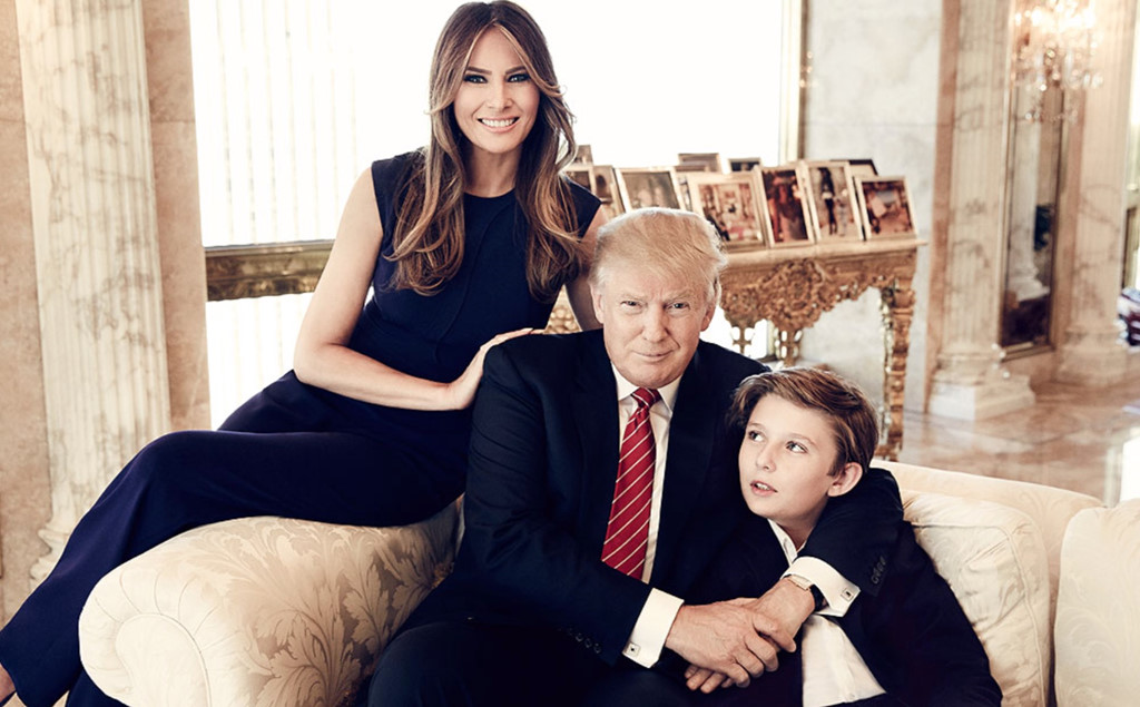 Phong cách thời trang lịch lãm của con trai út Tổng thống Trump