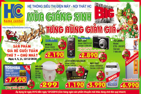 HC giảm giá mừng Giáng sinh