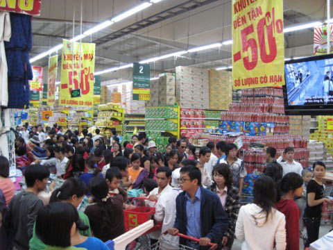 Siêu thị Hà Nội bội thu nhờ điểm vàng  