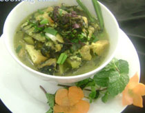 Ốc nấu chuối đậu