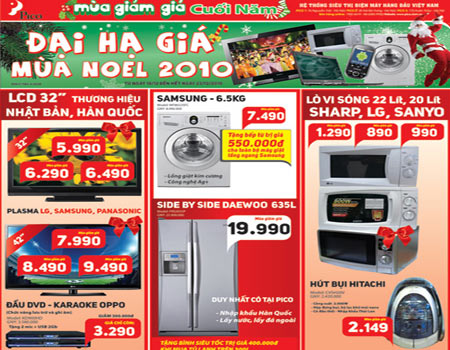 Đại hạ giá mùa Noel 2010 tại Pico