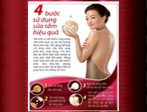 4 bước sử dụng sữa tắm hiệu quả